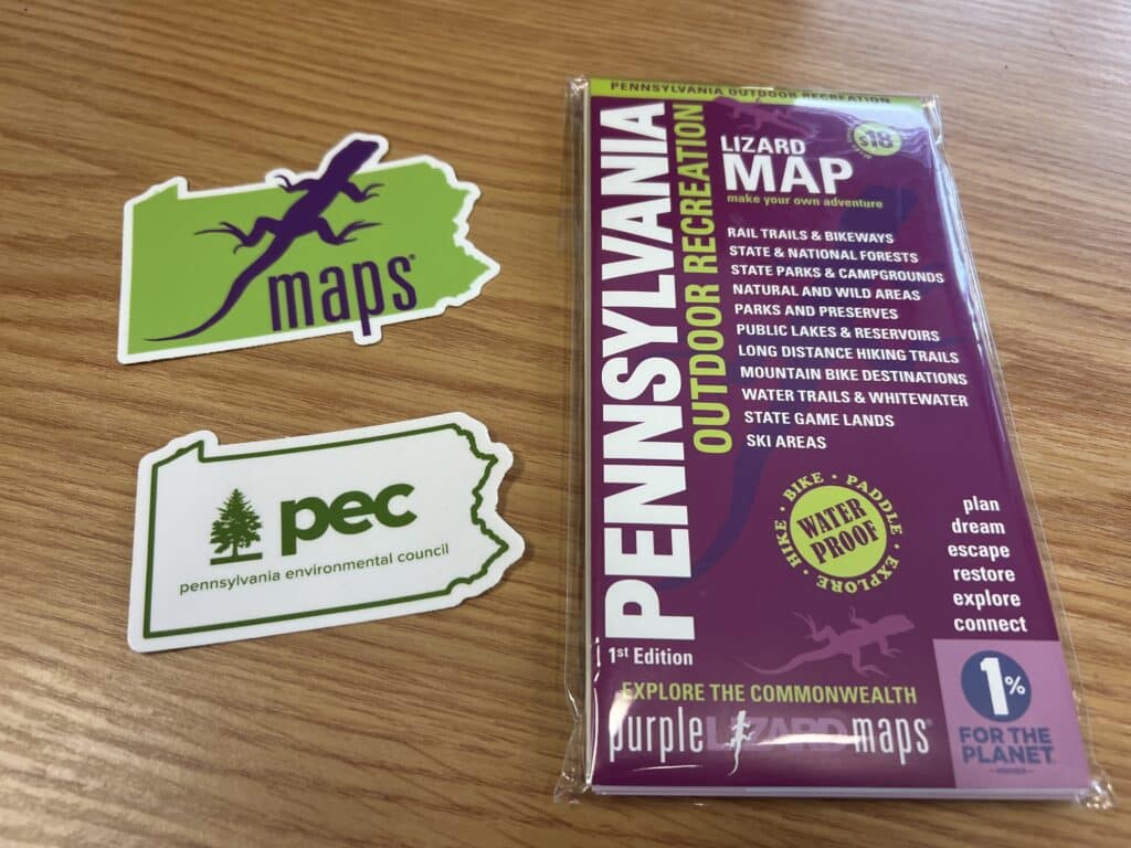 Purple Lizard's statewide outdoor recreation map