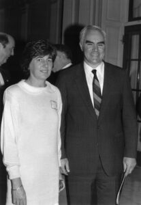 Joanne Denworth with Gov. Bob Casey, Sr. in 1988
