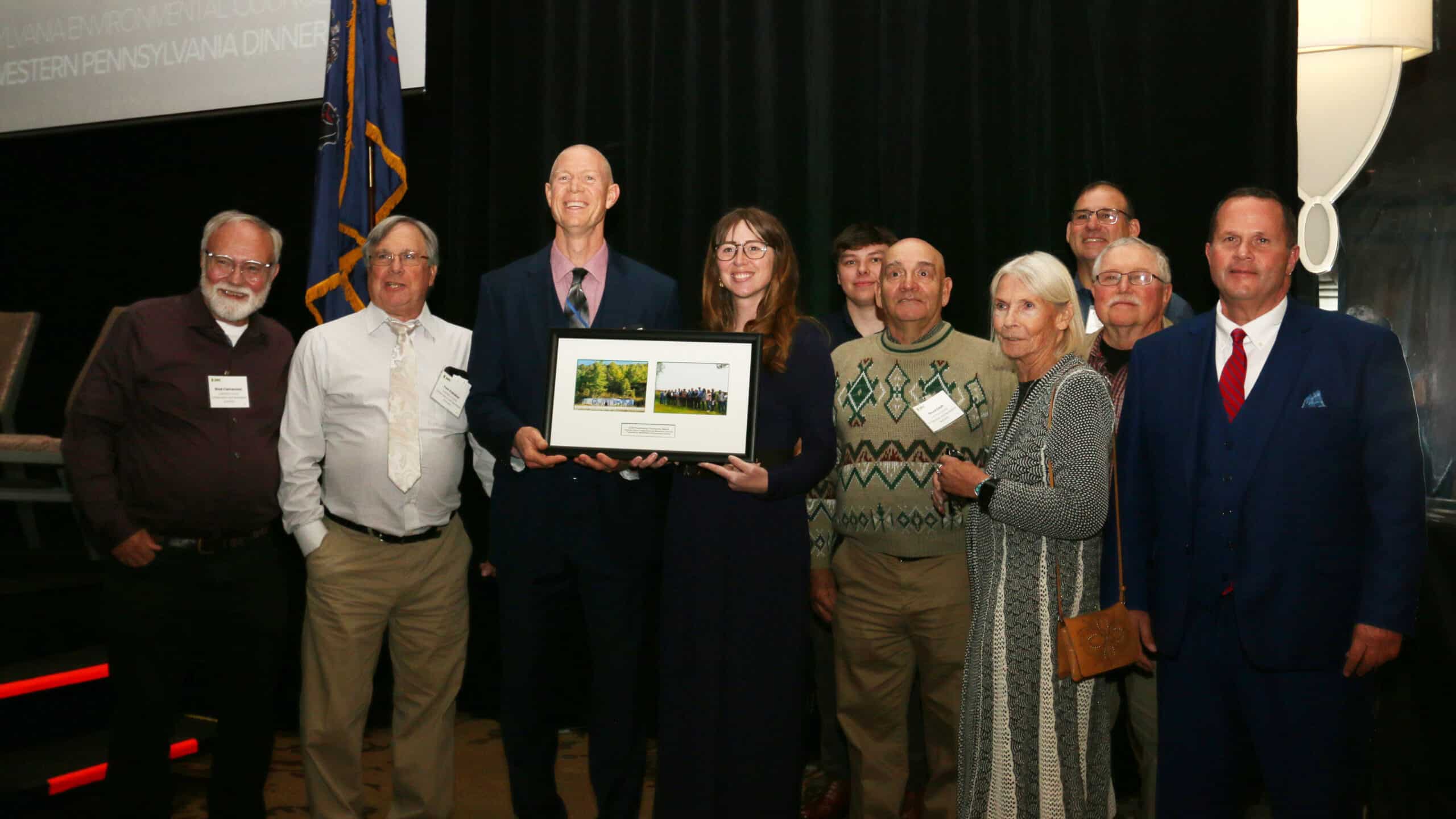The Cambria County Conservation and Recreation Authority received the Trailblazing Community Award at PEC's 2025 Western Pennsylvania Dinner.